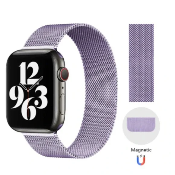 NEW BAND Lavender Milanese Stainless For Apple Watch - Picture 3 of 5